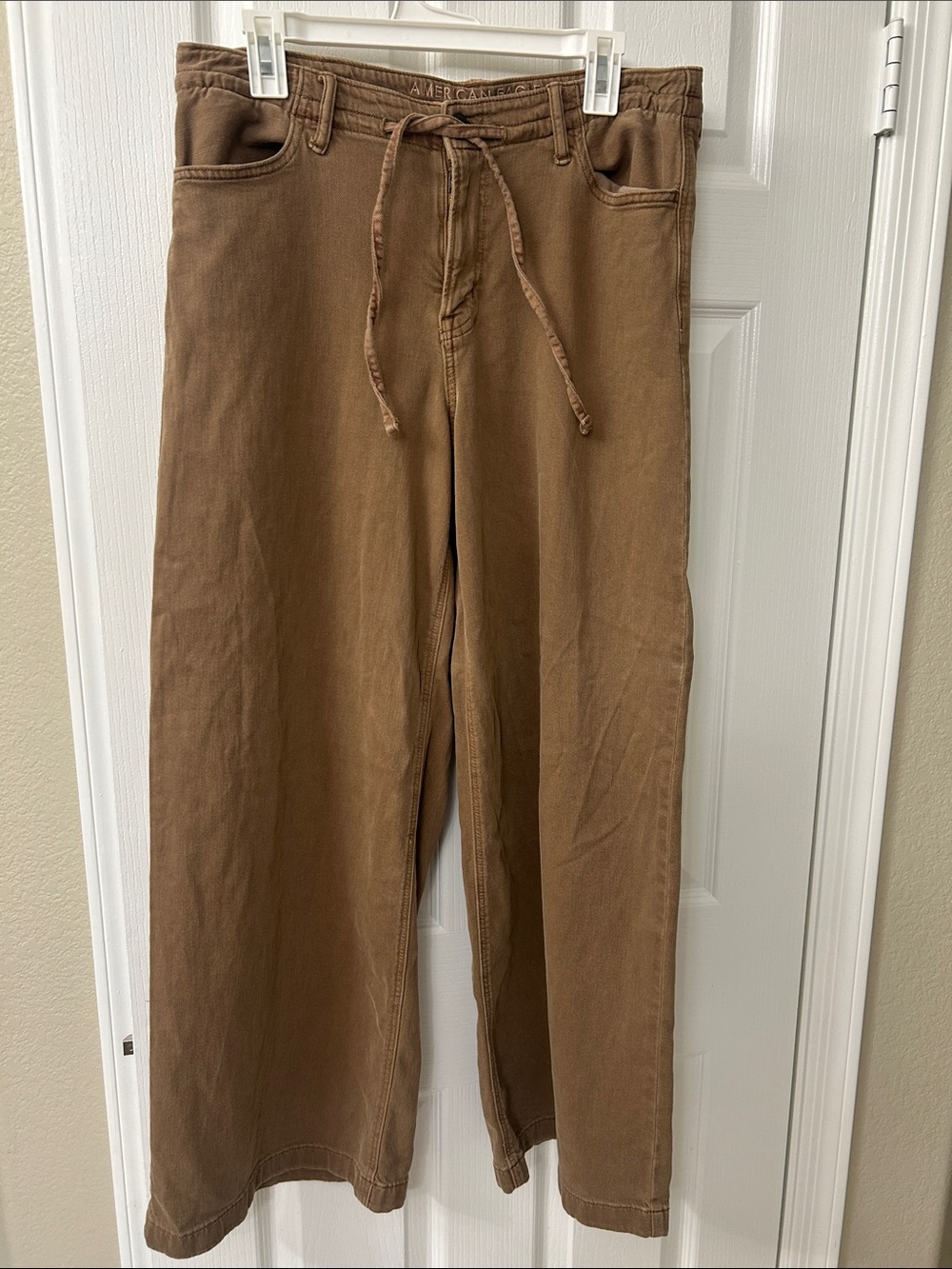 Women’s Brown Drawstring wide leg Pants